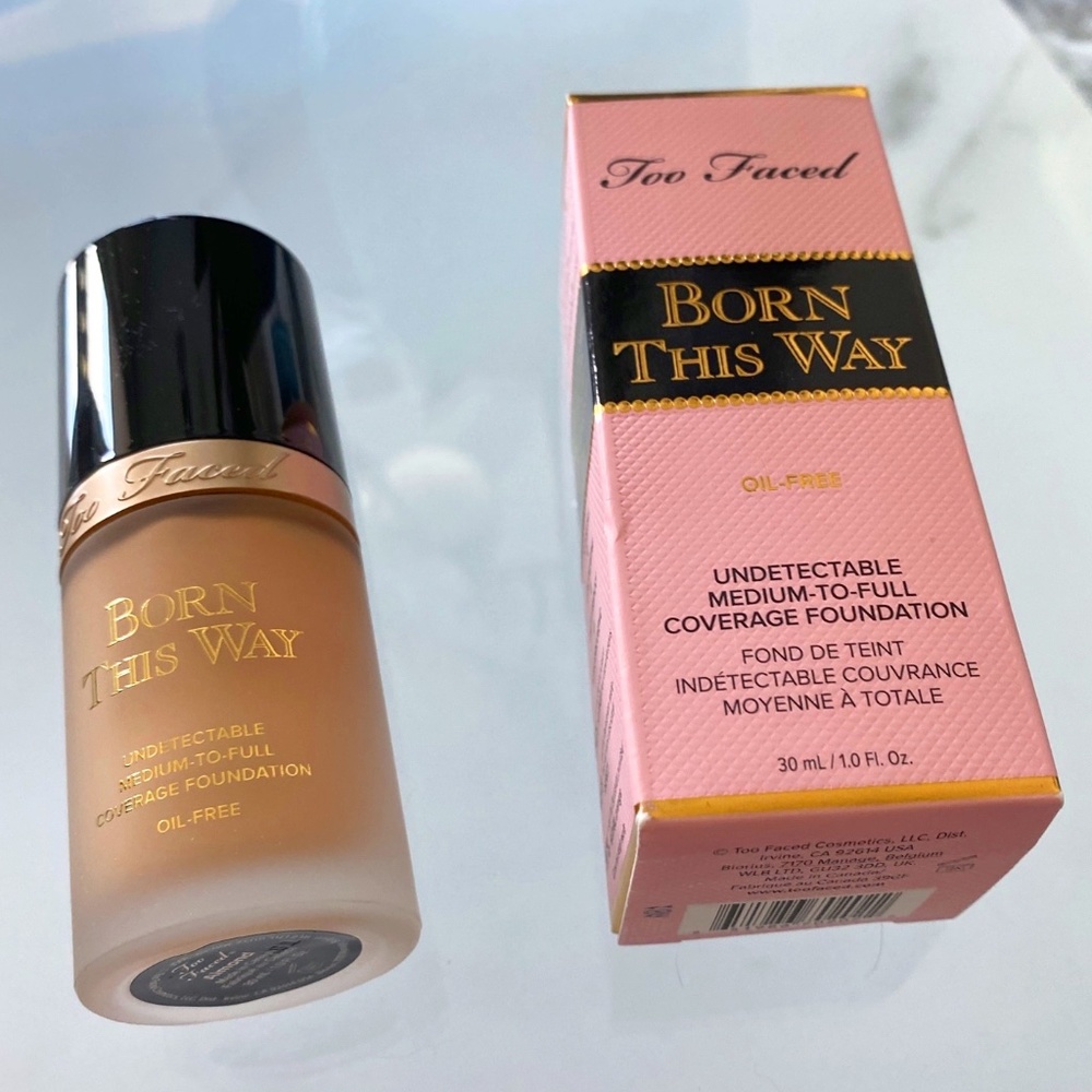 TOO FACED BORN THIS WAY MATTE 24 HOUR LAST HYALURONIC ACID FOUNDATION ALMOND NIB